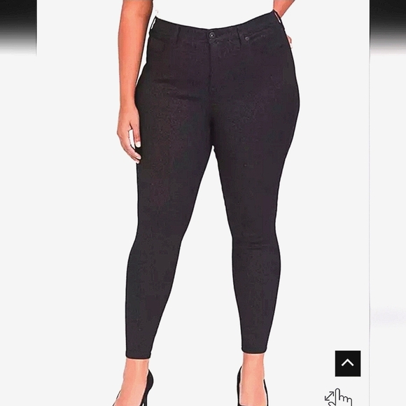 Glitter!!!Torrid 20r  Premium Stretch Black Sparkle.   The Sky High Skinny - Picture 1 of 7